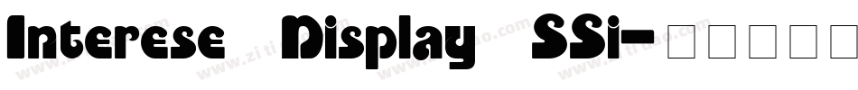 Interese Display SSi字体转换